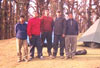 l-r: Govind, Kamal, Anand, Devinder, Pushkar at Dhakuri setting up tents