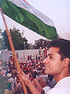 Patriotic Sam at Wagah Border